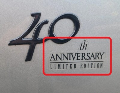 Fender Decal for 1997 FZJ80 Land Cruiser 40th Anniversary !!