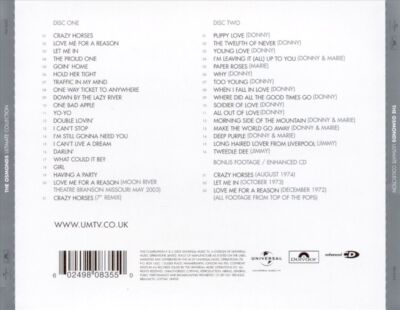 THE OSMONDS DEFINITIVE COLLECTION NEW CD