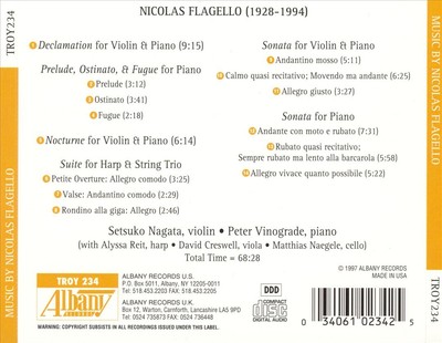MUSIC BY NICOLAS FLAGELLO NEW CD