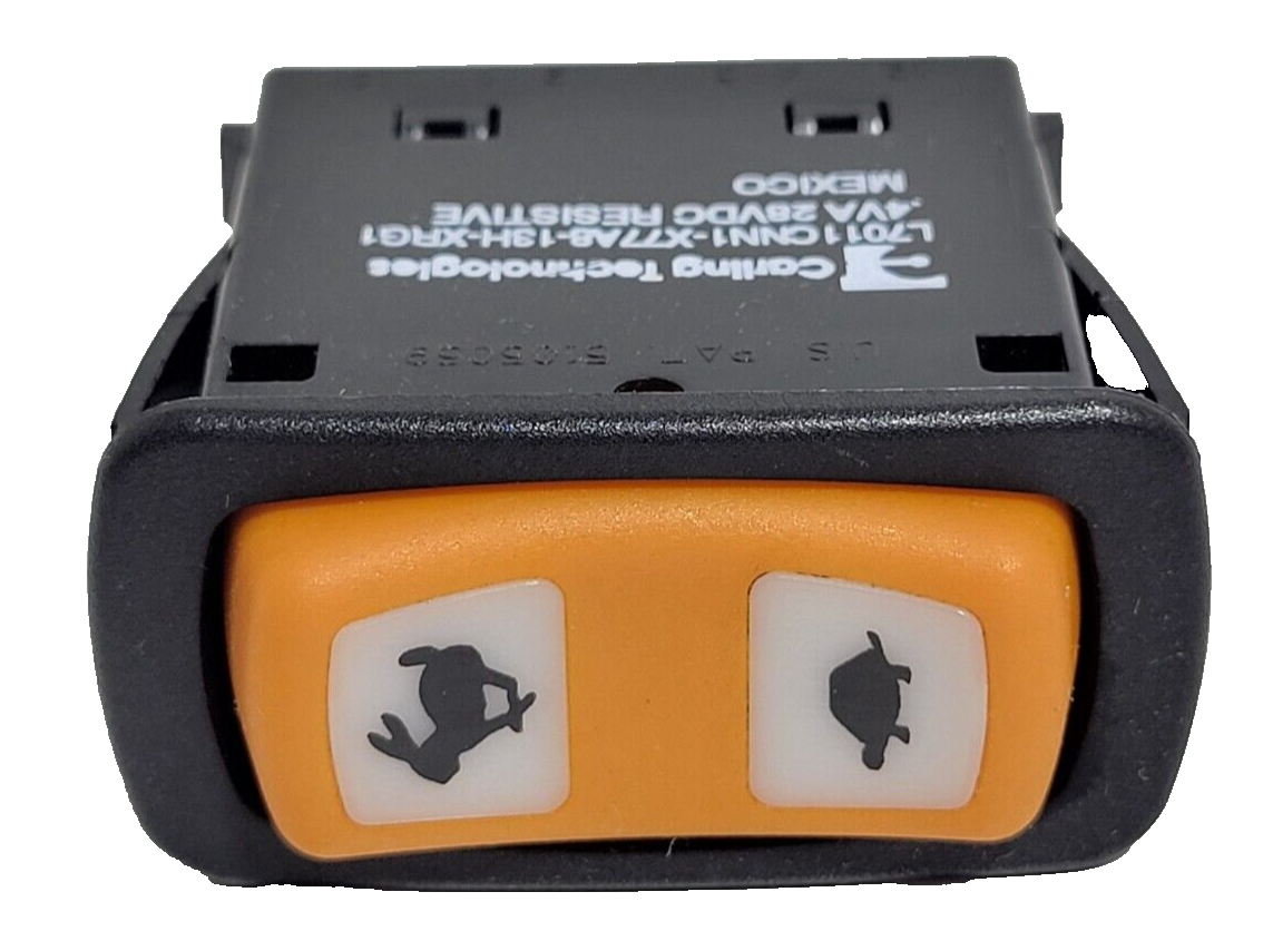 CARLING L7011CNN1-X77A8-13H-XRG1 ROCKER SWITCH AGCO 536666D1 FAST/SLOW ORANGE
