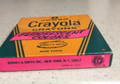 Vintage Binney & Smith Crayola Flourescent Crayons NEW