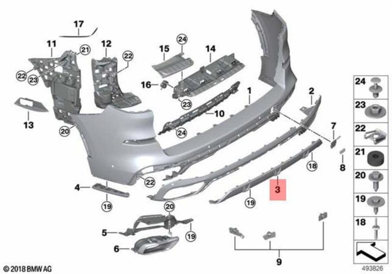 パーツ BMW X5 36112459598 - 2022 2023 BMW X5 M Performance 20