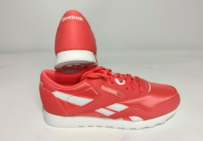 Reebok Women's Classic Nylon SP Sneaker Size 5.5 - Bright Rose/White *NEW