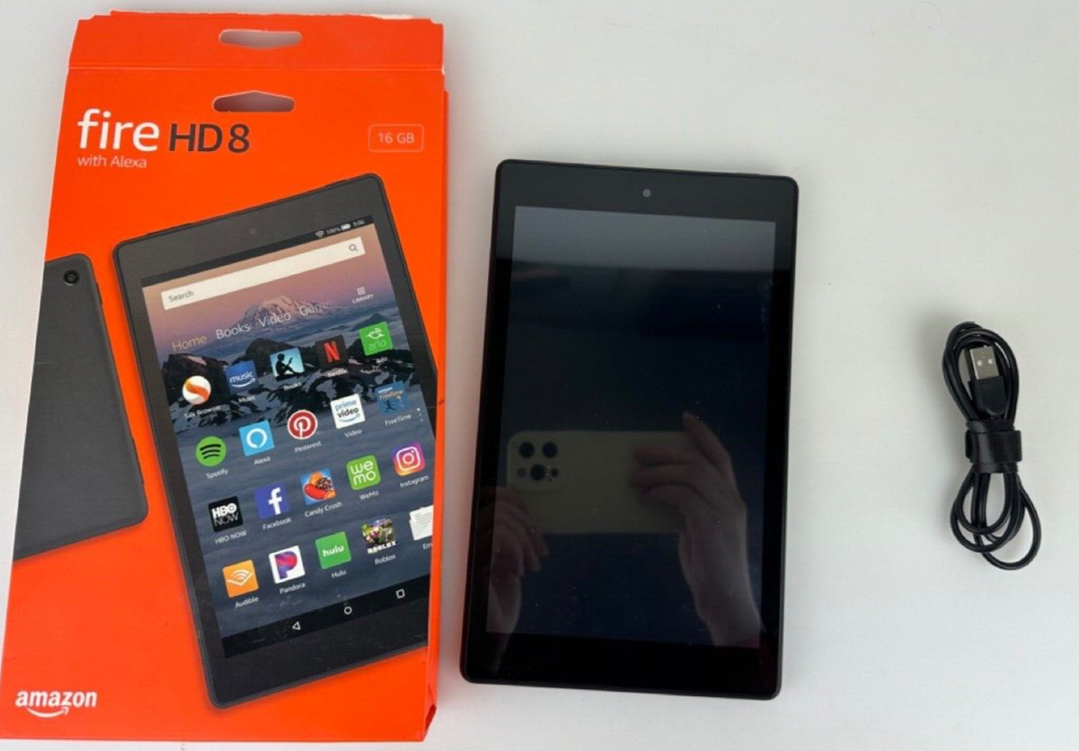 Amazon Kindle Fire HD 8 (8th Gen) - 16 GB, Wi-Fi, 8in - Tablet - Black L5S83A Amazon Kindle Fire HD 8 (8th Gen) - 16 GB, Wi-Fi, 8in - Tablet - Black L5S83A