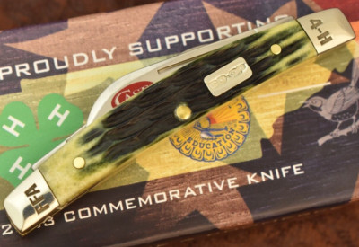 CASE XX USA CO-OP 4H OLIVE GREEN BONE CONGRESS KNIFE 2023 6268 SS NICE (15413)