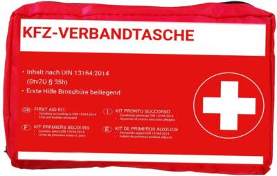 Autozubehör 10039 KFZ -Verbandtasche in Rot