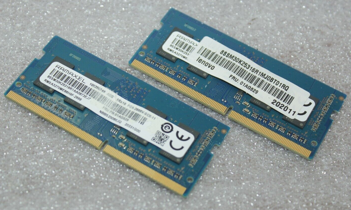 Ramaxel 8GB (2X4GB) 1RX16 PC4-2666V SoDim Laptop Memory Ram Ramaxel 8GB (2X4GB) 1RX16 PC4-2666V SoDim Laptop Memory Ram