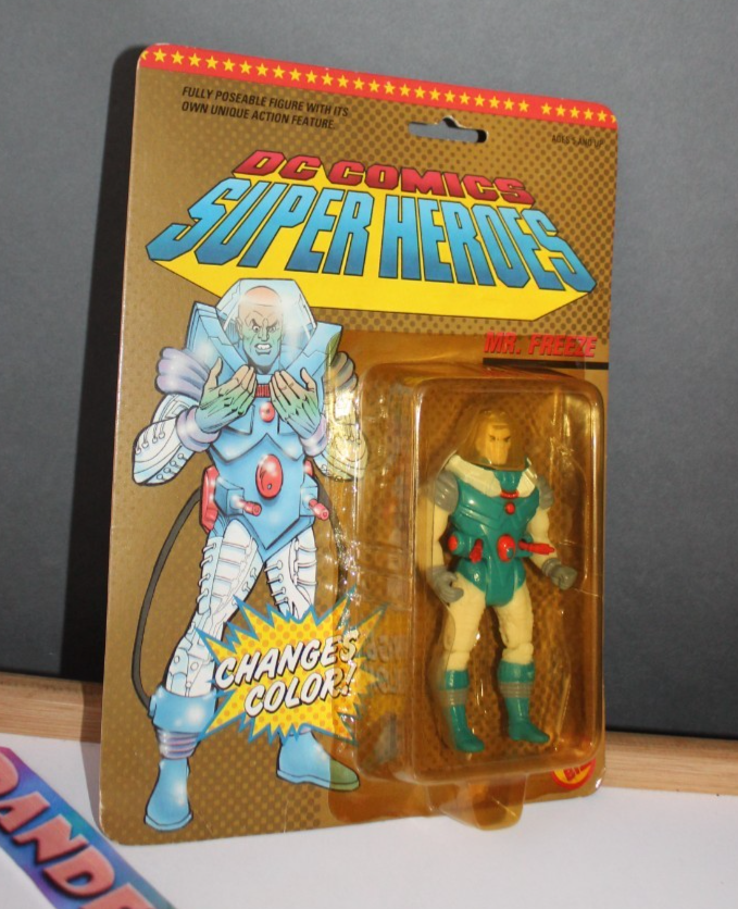 DC Comics Super Heroes Mr. Freeze Changes Color Toy Biz Vintage 1989 Sealed