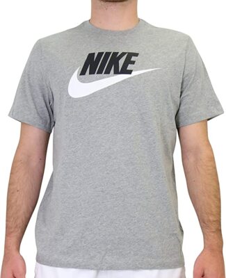 Мужская футболка Nike Dark Grey Heather/Black/White Sportswear (AR5004 063)