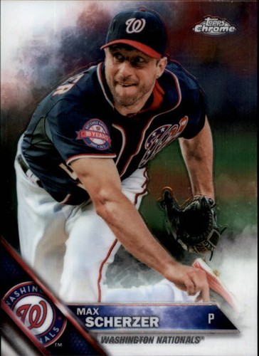 MAX SCHERZER RANGERS METS TIGERS NATS CY SIGNED AUTO