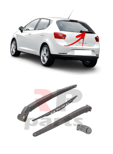 FOR SEAT IBIZA 2008 - 2012 NEW REAR WIPER ARM WITH BLADE 350 MM 