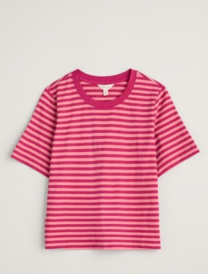 Seasalt Copseland Tee Shirt Mini Cornish Charm Wild Rose Size 18