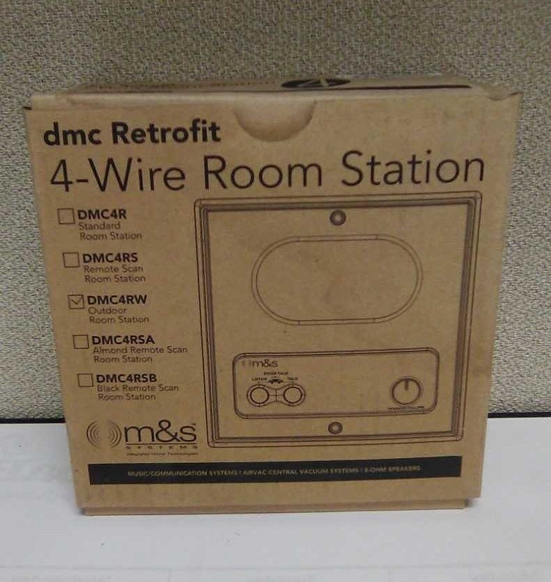 M&S DMC4RW White Intercom Patio Station NEW 4-wire