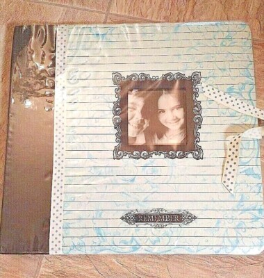 12 X 12 Blue Creative Imaginations Scrapbook Album with Picture Window