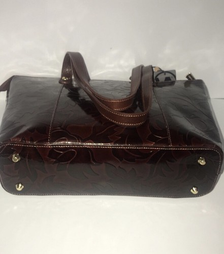 Valentina Genuine Leather Tote Shoulder bag  made in Italy New With Tags