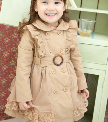 Kids top trench coat