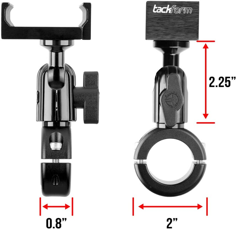 Metal Motorcycle Mount for Phone NO Slings Needed for Regular and Plus Sized iPh