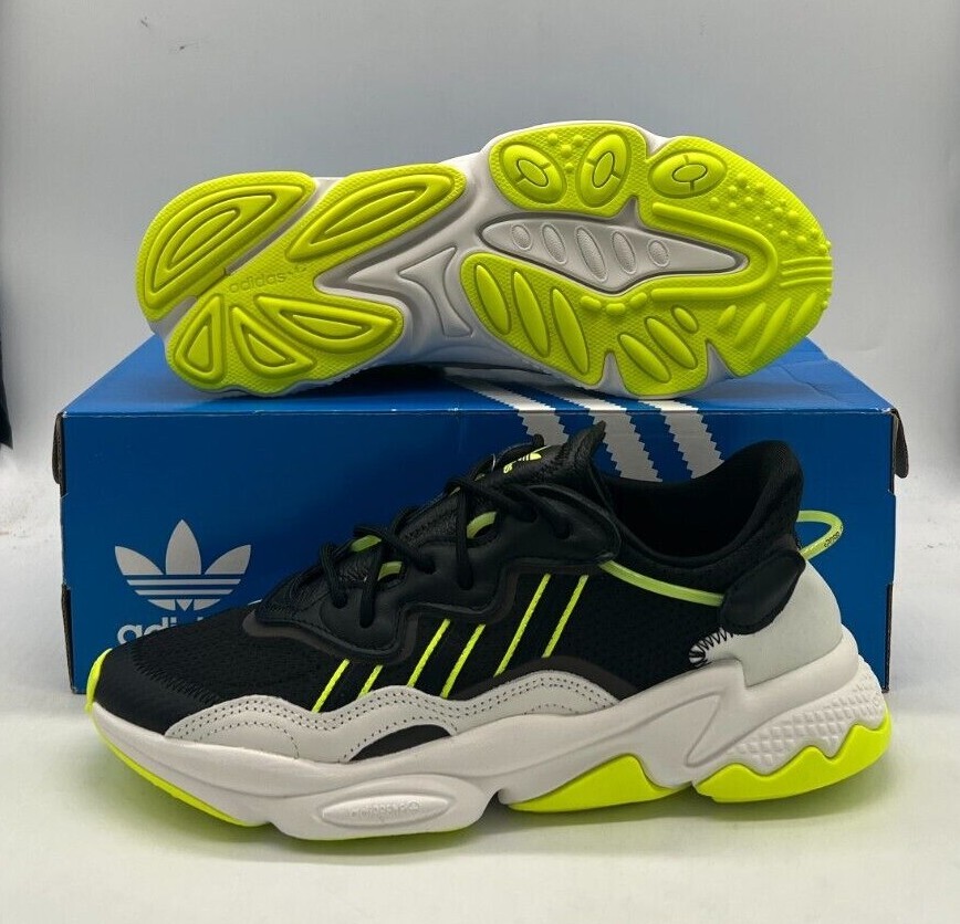 

Adidas OZWEEGO Черные желтые кроссовки для бега EG7448 Мужские размеры, Multicolor, adidas Ozweego