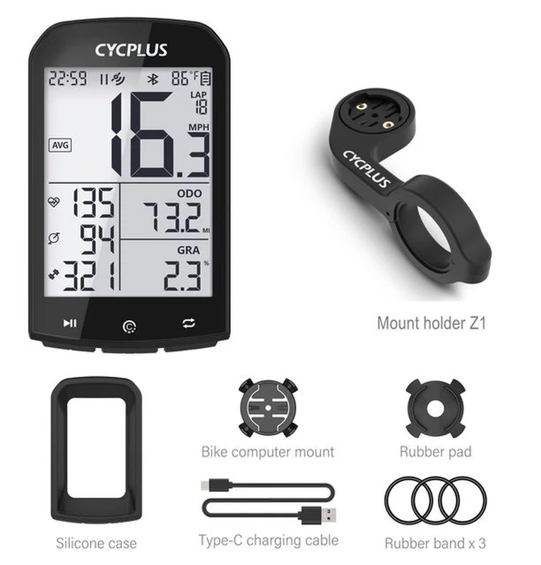 GPS Bike Computer Wireless  M1 Waterproof Speedometer Odometer ANT+ Bluetooth5.0