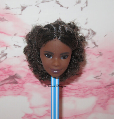 New Barbie Madam C J Walker Doll Head for Customization OOAK Repair Parts