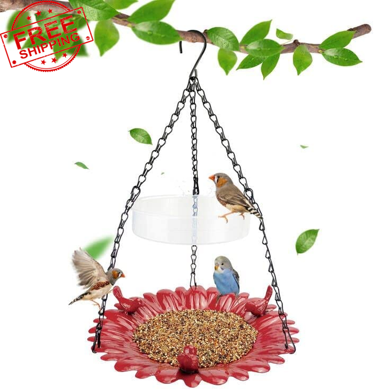 For Outside, Bird Bath & Bird Seed Platform For Garden,patio