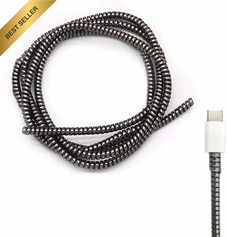 Spiral Cable Protector Sleeve Pets Proof, Cord Cover and Wire Management, No Adh