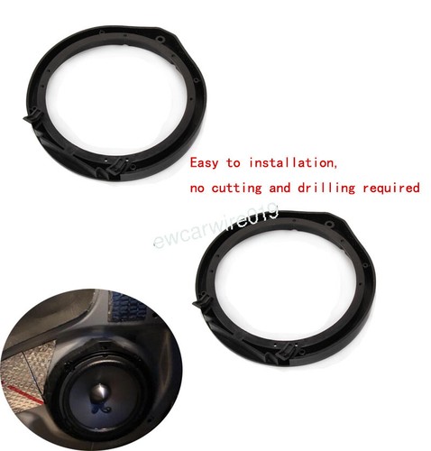 Car 4 Door Speaker Wire Harness Adapter Spacer Rings For Honda Accord 2010-2017