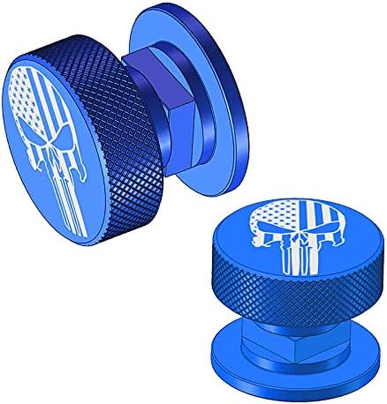 Welding Hood Helmet Pipeliner Fasteners -1Pair Blue USA Flag P...