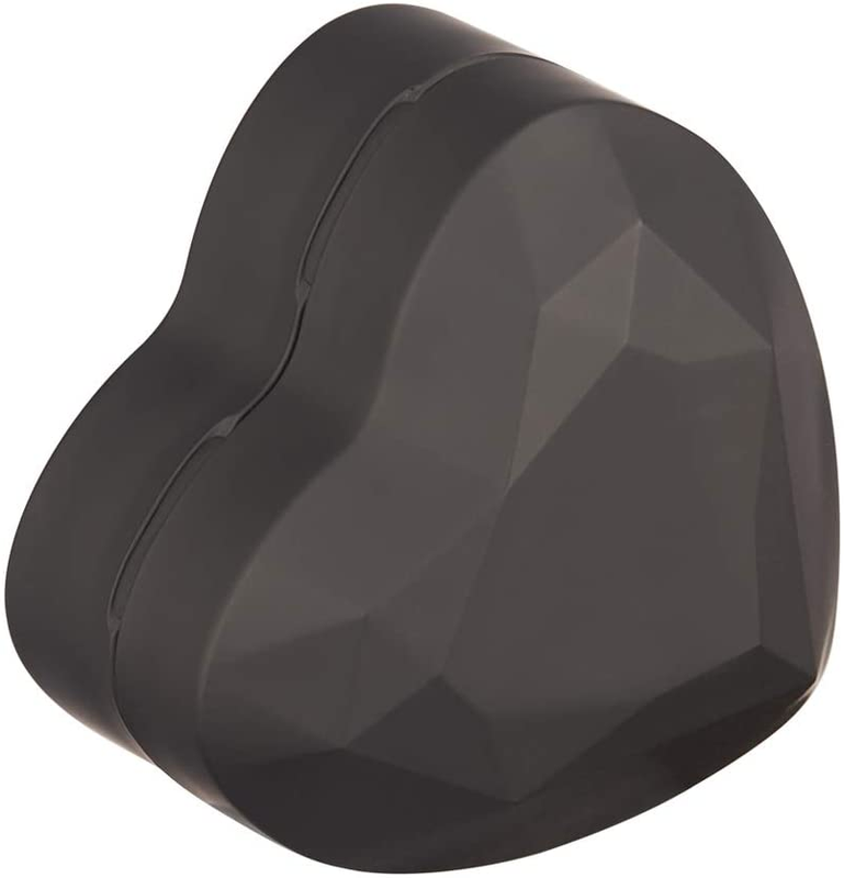 Heart Shaped Ring Gift Box with LED Light, Velvet Earrings Jewelry Case with Lig