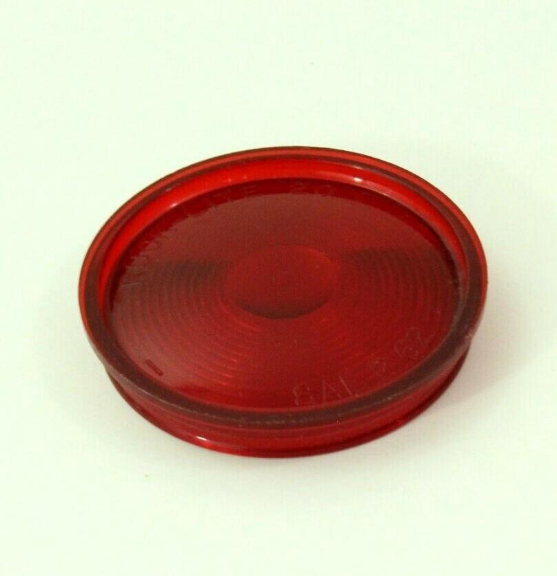 Truck-Lite 20 Flat Round Tail Side Marker Light Lens Red 2 5/16