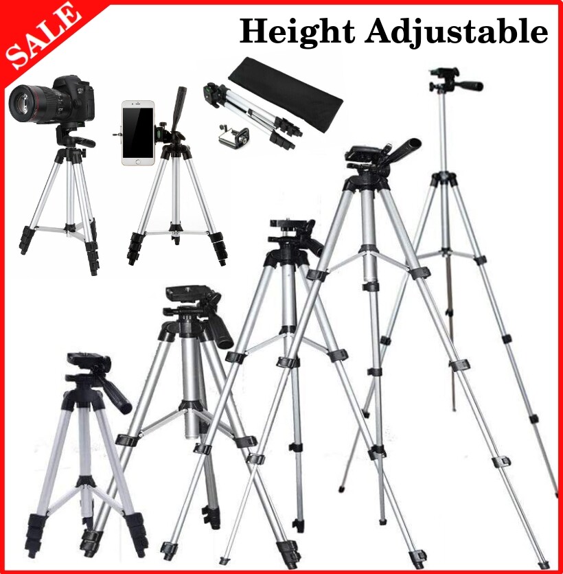Professional Camera & Phone Tripod Stand Holder Mount Bag Set For iPhone Samsung