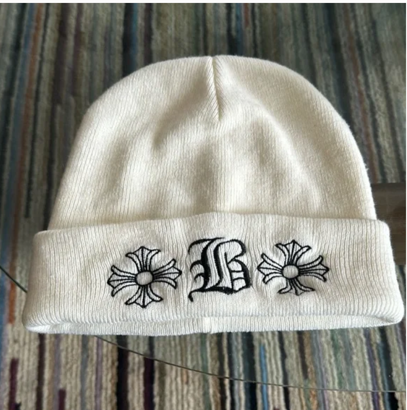 【OsamaSon着用】CHROME HEARTS ビーニー ホワイト White Chrome Hearts x Bella Hadid beanie | eBay