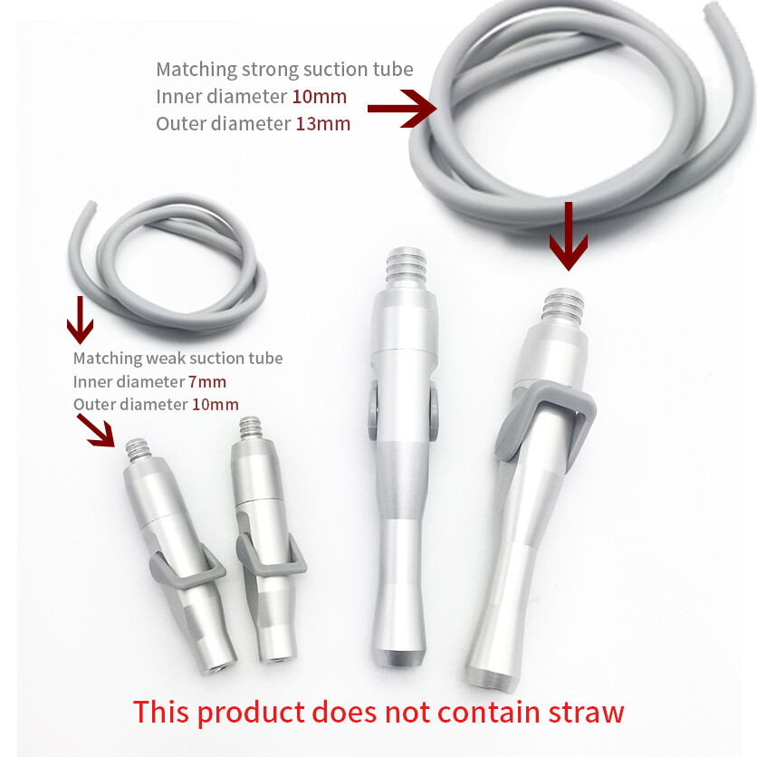 New Dental Saliva Ejector Suction Valves SE/HVE Tip Adaptor+ Tubing