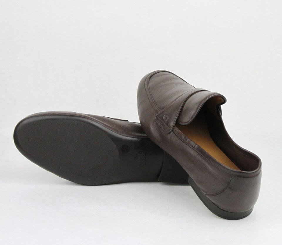 Pre-owned Gucci $520  Men's Brown Soft Leather Cocoa Loafer Shoes 368468 2140