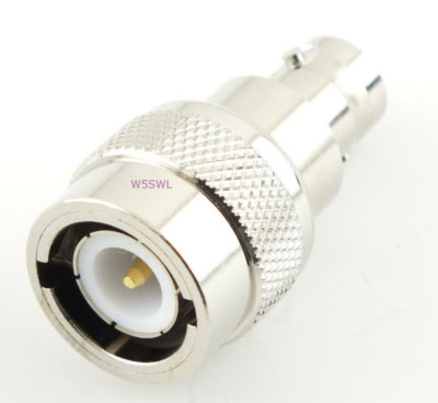 C Male to BNC Female Connector Adapter - fits Ludlum Geiger Counters More