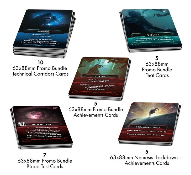 Nemesis & Lockdown: 5x Promo Karten Pack Bundle, En, Achievements Feat Corridors