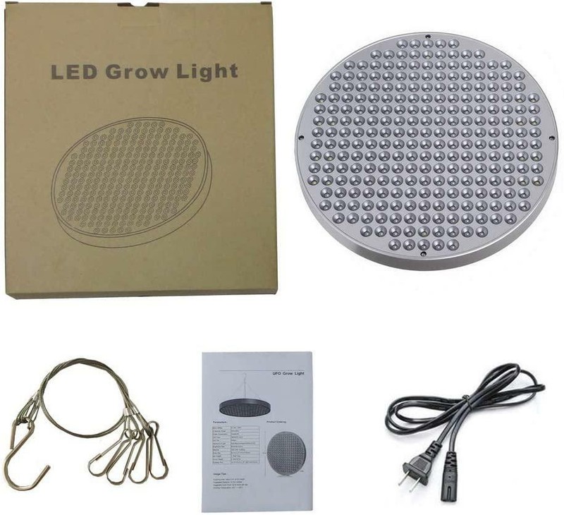 LED Grow Light Bulb 50W UFO Growing Lamp for Indoor Plants 250 LEDs Red Blue UV