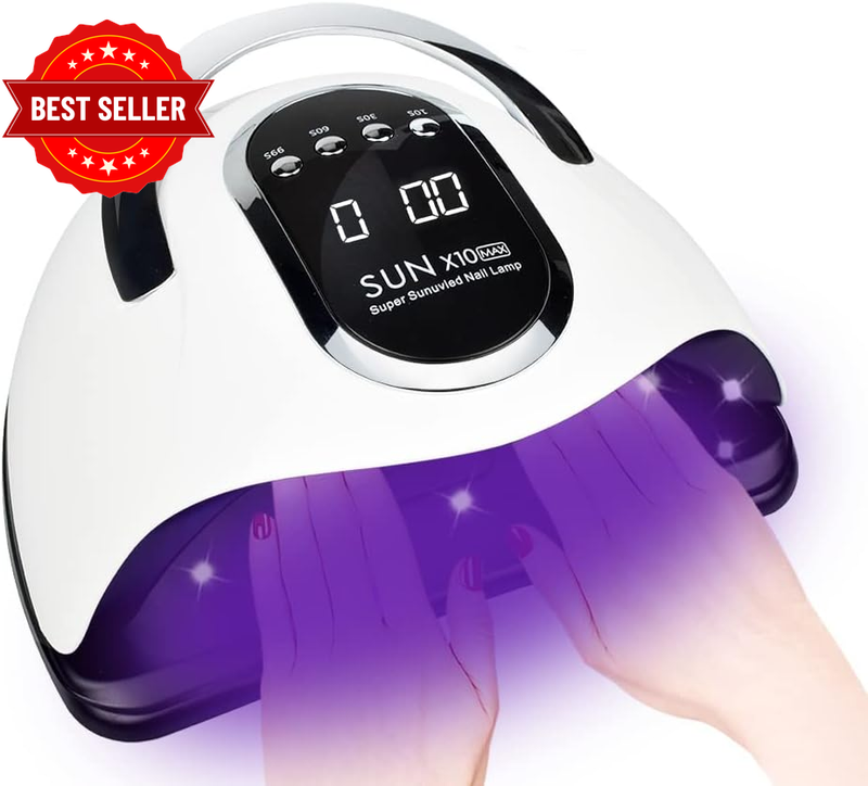 280W UV LED Nail Lamp, Quick Dry Lamps for Home and Salon, 66 LED Beads Nail Dry