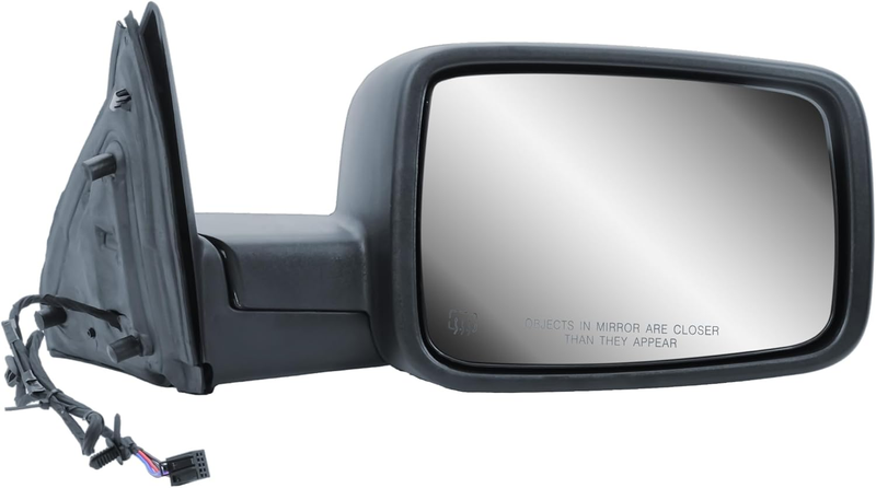 Black Passenger Side Door Mirror for Ram 1500 2014-2018 1500 Classic 2019-2022