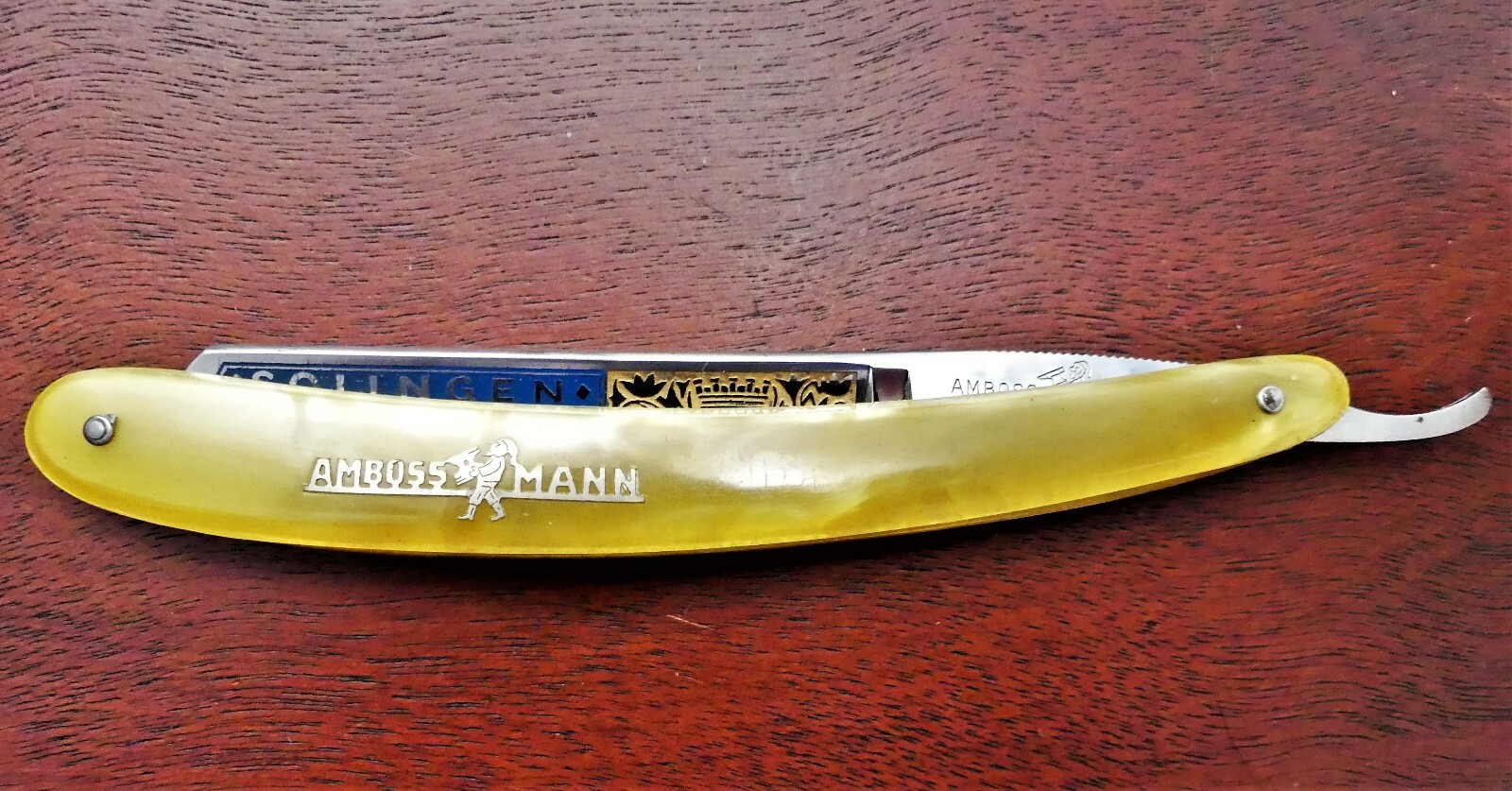 RUD. FRAUENZIMMER SOLINGEN STRAIGHT RAZOR - FANCY- SHAVE READY