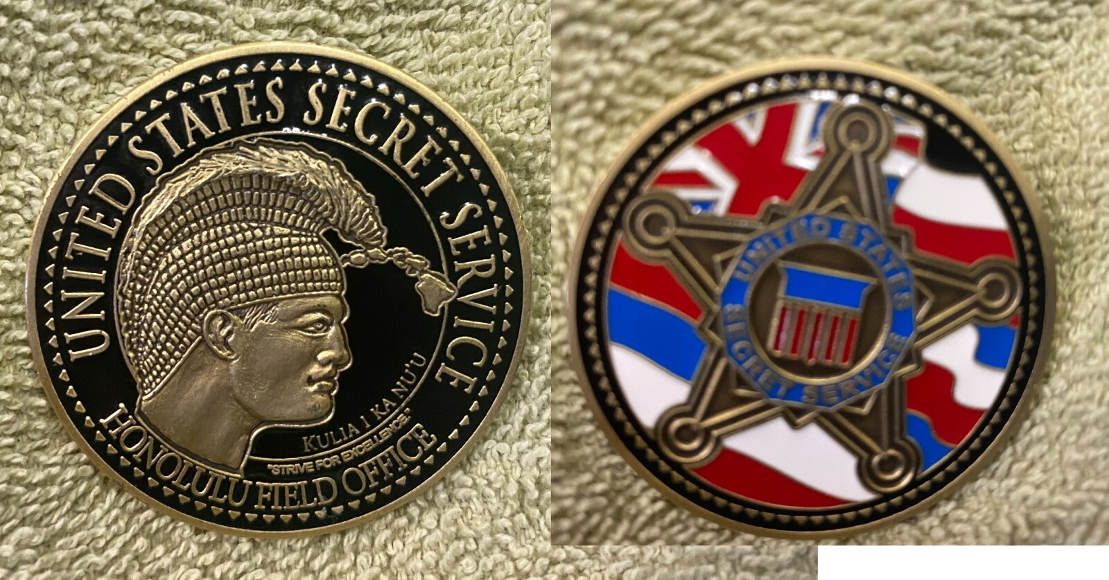 US Secret Service USSS Honolulu Field Office Hawaii Challenge CoinのeBay