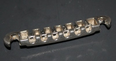 Vintage 1962 Gibson Compensated Wrap Around Nickel Tailpiece Comp SG Jr 0302TP4