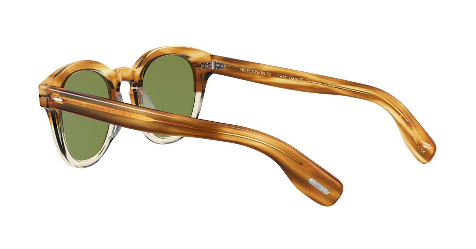 Pre-owned Oliver Peoples Cary Grant Sun Ov 5413su Honey Vsb/green C 48mm Sunglasses