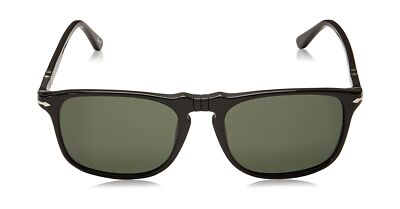 PERSOL PERSOL PO3059S SQUARE SUNGLASSES BLACK/GREEN 54 MILLIMETERS