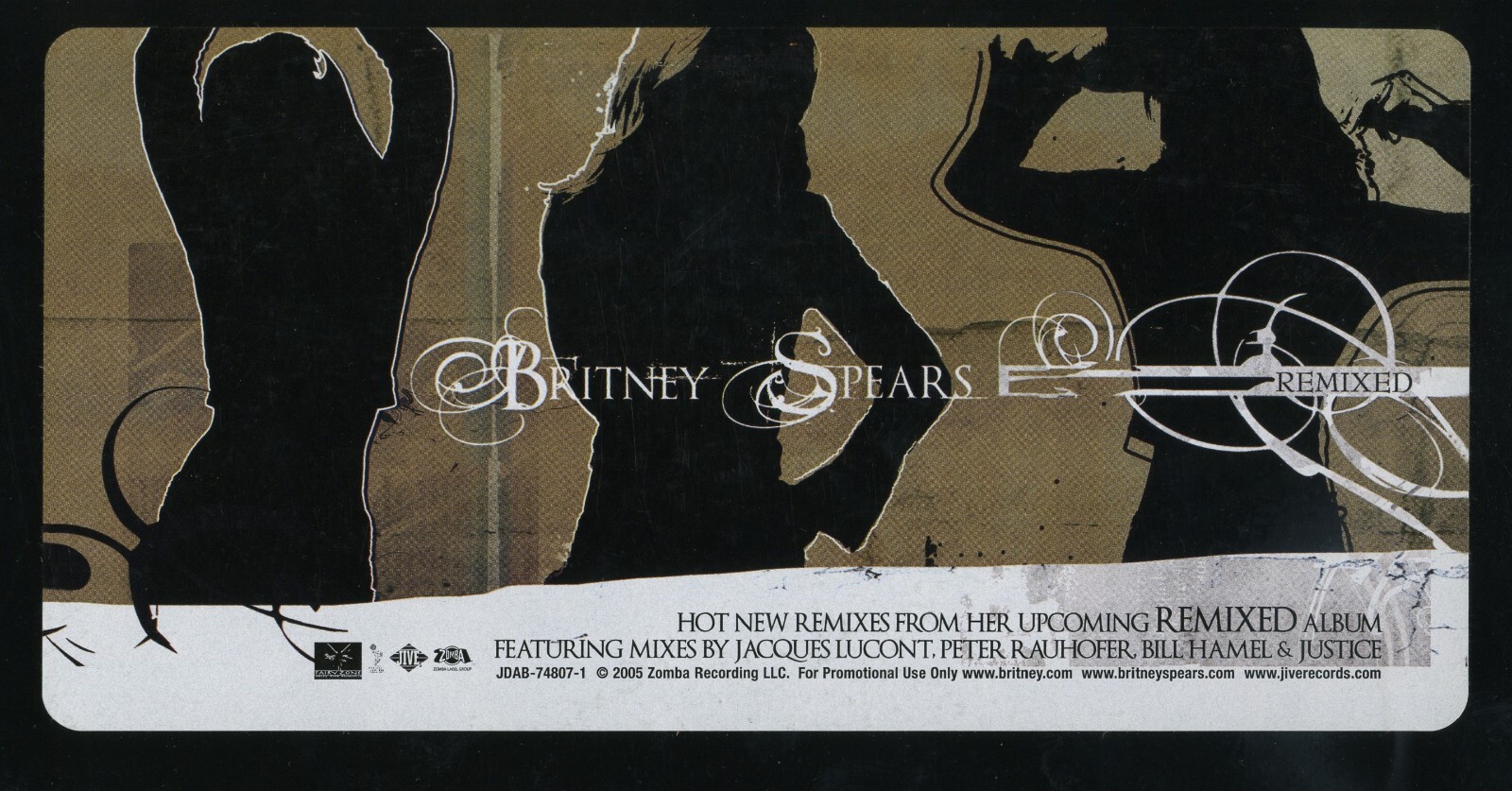 Britney Spears/Key Cuts...レコード12“05年プロモ盤 BRITNEY SPEARS Key Cuts From Remixed (2005 US 4 Track White