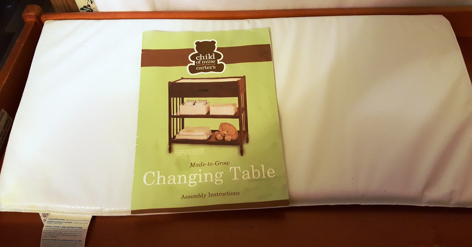 Child of Mine Made to Grow Baby Infant Changing Table - Carter's - Local PU-Nice