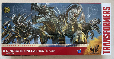 Hasbro Transformers Age of Extinction Dinobots Unleashed Platinum Edition 5-Pack