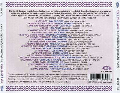 VARIOUS ARTISTS TEA & SYMPHONY: THE ENGLISH BAROQUE SOUND 1967-1974 [ACE] NEW CD