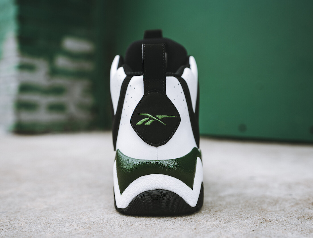 Reebok Men's Kamikaze II Shawn Kemp Basketball Sneaker White/Green