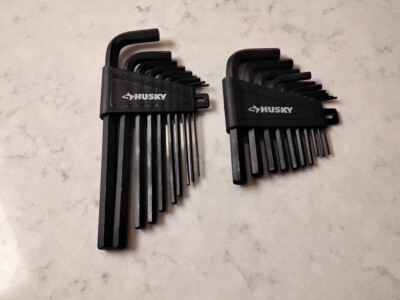 Hex Key Set SAE 20 Piece Long / Short Arm Husky Tools Set H1
